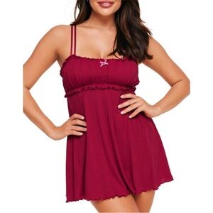 Adore Me Burgundy Chemise